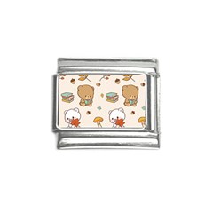 Bear Cartoon Background Pattern Seamless Animal Italian Charm (9mm) by 99art