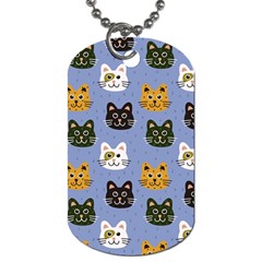 Cat Cat Background Animals Little Cat Pets Kittens Dog Tag (two Sides) by 99art