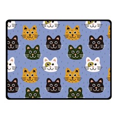 Cat Cat Background Animals Little Cat Pets Kittens Fleece Blanket (small) by 99art