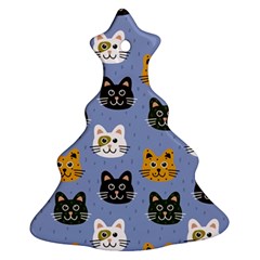 Cat Cat Background Animals Little Cat Pets Kittens Ornament (christmas Tree)  by 99art