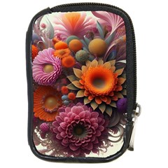 Flowers Flower Blossoms Petals Blooms Compact Camera Leather Case by 99art