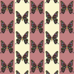 Butterflies Pink Old Ancient Texture Decorative Play Mat (square) by 99art
