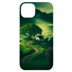 Landscape Scenery Nature Artwork Iphone 14 Plus Black Uv Print Case by 99art