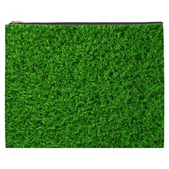 Green Grass Texture Summer Cosmetic Bag (xxxl) by 99art