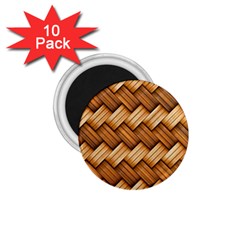 Wooden Weaving Texture 1 75  Magnets (10 Pack)  by 99art