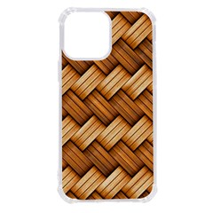 Wooden Weaving Texture Iphone 13 Pro Max Tpu Uv Print Case by 99art