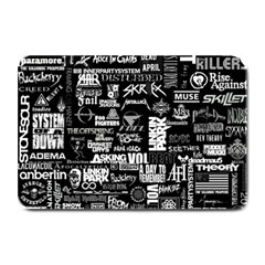 Music Pattern Black White Plate Mats by 99art