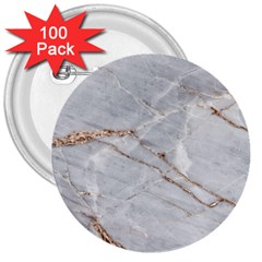 Gray Light Marble Stone Texture Background 3  Buttons (100 Pack) 