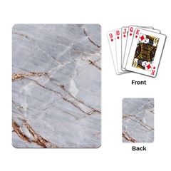 Gray Light Marble Stone Texture Background Playing Cards Single Design (rectangle) by Vaneshart