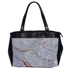 Gray Light Marble Stone Texture Background Oversize Office Handbag by Vaneshart