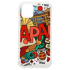 Earthquake And Tsunami Drawing Japan Illustration iPhone 12 mini TPU UV Print Case	