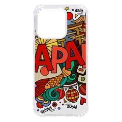 Earthquake And Tsunami Drawing Japan Illustration iPhone 14 Pro TPU UV Print Case