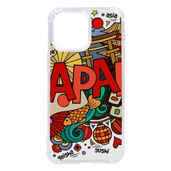 Earthquake And Tsunami Drawing Japan Illustration iPhone 14 Pro Max TPU UV Print Case