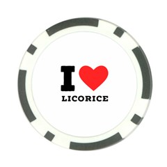 I Love Licorice Poker Chip Card Guard (10 Pack) by ilovewhateva