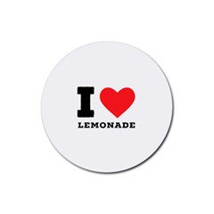 I Love Lemonade Rubber Round Coaster (4 Pack) by ilovewhateva