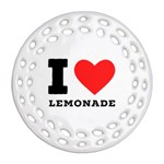 I love lemonade Round Filigree Ornament (Two Sides) Back