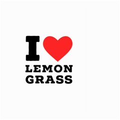 I Love Lemon Grass Large Garden Flag (two Sides) by ilovewhateva