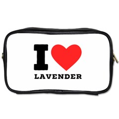 I Love Lavender Toiletries Bag (one Side)