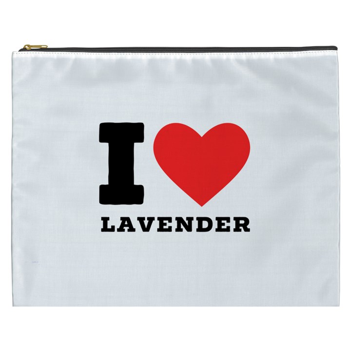I love lavender Cosmetic Bag (XXXL)