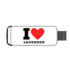 I Love Lavender Portable Usb Flash (one Side) by ilovewhateva