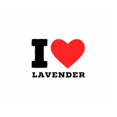 I Love Lavender Premium Plush Fleece Blanket (small)