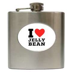 I Love Jelly Bean Hip Flask (6 Oz) by ilovewhateva