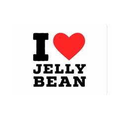 I Love Jelly Bean Premium Plush Fleece Blanket (mini) by ilovewhateva