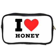 I Love Honey Toiletries Bag (two Sides) by ilovewhateva