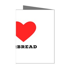 I Love Gingerbread Mini Greeting Cards (pkg Of 8) by ilovewhateva