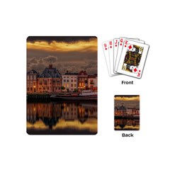 Old Port Of Maasslui Netherlands Playing Cards Single Design (mini) by 99art