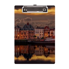 Old Port Of Maasslui Netherlands A5 Acrylic Clipboard by 99art