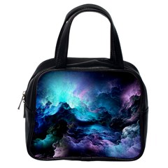 Abstract Graphics Nebula Psychedelic Space Classic Handbag (one Side) by 99art