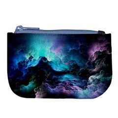 Abstract Graphics Nebula Psychedelic Space Large Coin Purse by 99art