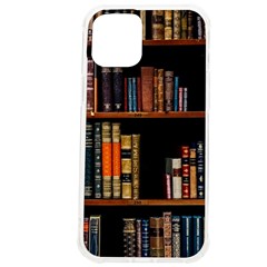 Assorted Title Of Books Piled In The Shelves Assorted Book Lot Inside The Wooden Shelf Iphone 12 Pro Max Tpu Uv Print Case by 99art