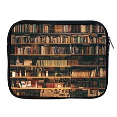 Books On Bookshelf Assorted Color Book Lot In Bookcase Library Apple Ipad 2/3/4 Zipper Cases by 99art