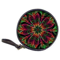 Multicolored Flower Mandala Wallpaper Kaleidoscope Pattern Classic 20-cd Wallets by 99art