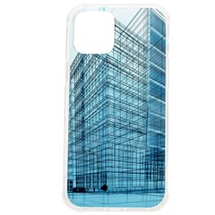 Architecture Blue Drawing Engineering City Modern Building Exterior Iphone 12 Pro Max Tpu Uv Print Case by 99art