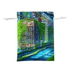 Anime Landscape Apocalyptic Ruins Water City Cityscape Lightweight Drawstring Pouch (s) by 99art