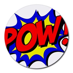 Pow Comic Comic Book Fight Round Mousepad by 99art