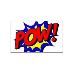 Pow Comic Comic Book Fight Sticker (rectangular) by 99art