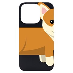 Corgi Dog Puppy Iphone 14 Pro Black Uv Print Case by 99art