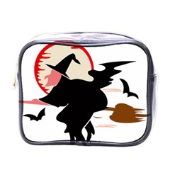 Bat Broom Broomstick Mini Toiletries Bag (one Side) by 99art