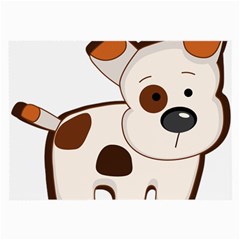 Animation-dog-cute-cartoon-drawing Large Glasses Cloth by 99art