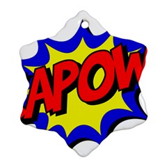 Kapow-comic-comic-book-fight Ornament (snowflake) by 99art