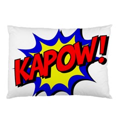 Kapow-comic-comic-book-fight Pillow Case (two Sides) by 99art