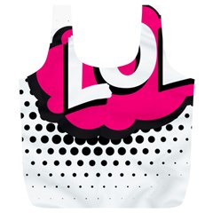 Lol-acronym-laugh-out-loud-laughing Full Print Recycle Bag (xl) by 99art