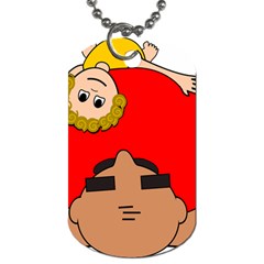 Comic-characters-grandfather Dog Tag (two Sides) by 99art