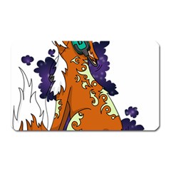 Fuchs-comic-music-wild-animal-cute Magnet (rectangular) by 99art