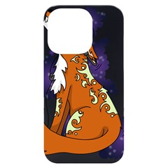 Fuchs-comic-music-wild-animal-cute Iphone 14 Pro Black Uv Print Case by 99art