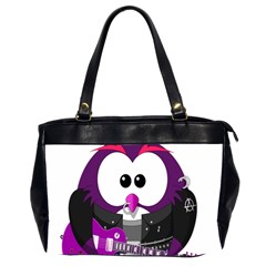 Bird-music-animation-animal Oversize Office Handbag (2 Sides) by 99art